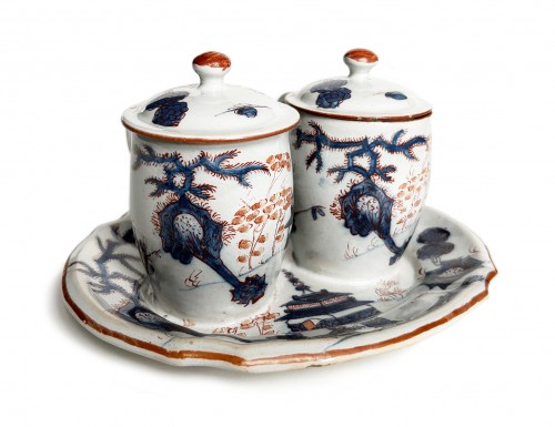 Antiquités - Moutardier. Manufacture Clerici ou Rubati, Milan vers 1745–1788