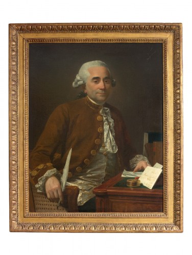 Portrait of a gentleman at his desk - Michel Garnier (1753-1829)