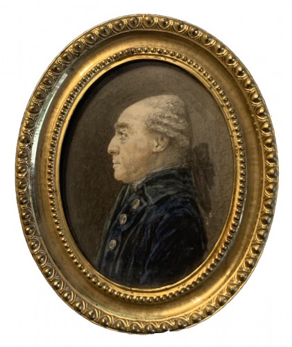 A portrait miniature of Comte d&#039;Angiviller - Joseph Vallière (actif 1773-1792)