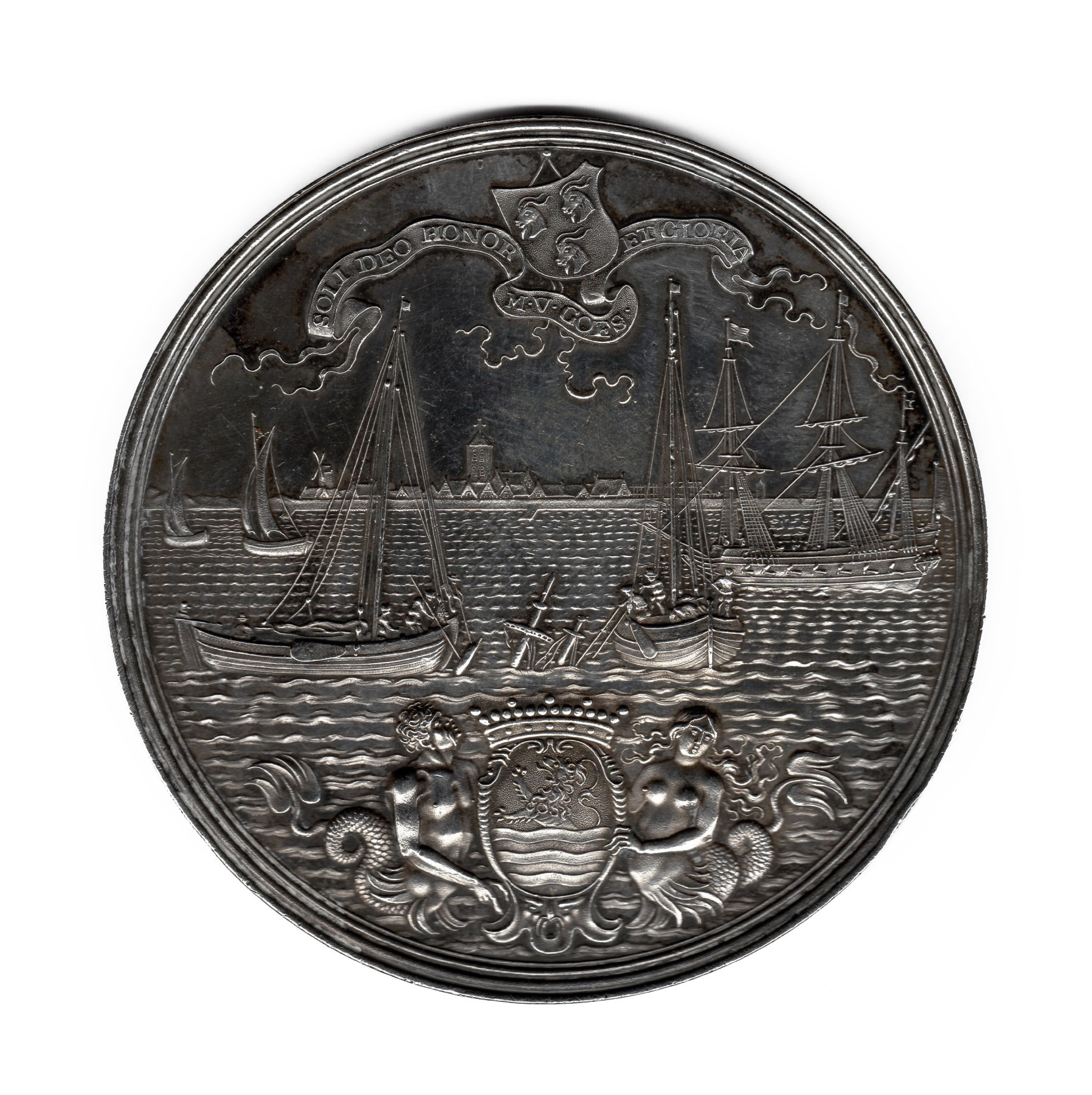 Gilt China The Wish-Fulfilling Tara medal，Silk inlaying technology silver  medal