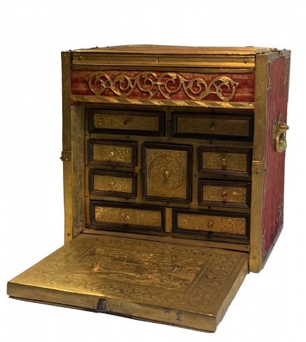 A travelling cabinet - Workshop of Wenzel Jamnitzer, Nuremberg, circa 1580