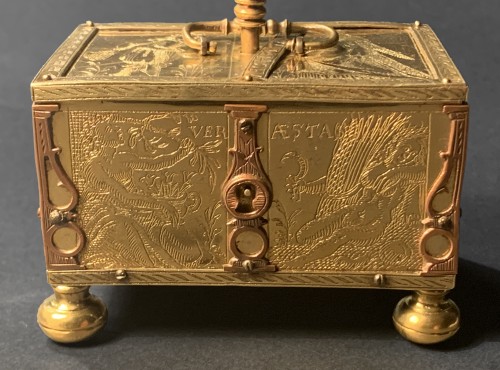  - A Michel Mann Gilt-Brass Box, circa 1600