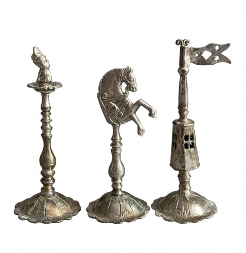 Pièces de jeu d'échec "Selenus" en argent et argent doré - Königsberg 1781