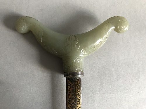 A Dagger (Zafar Takieh) with Sheath and Jade handle - 