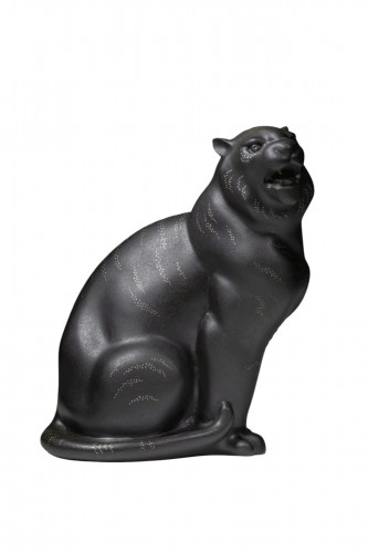 Japanese bronze sculpture by Takahashi KAISHU - Tiger