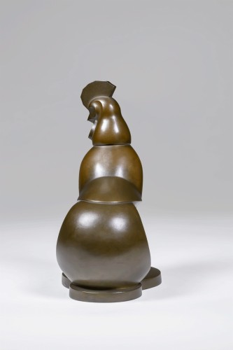 Japanese bronze sculpture by Hachii Kôji - Rooster - 
