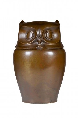 Bronze japonais de Sugai SHÔZÔ - Brûle parfum Hibou
