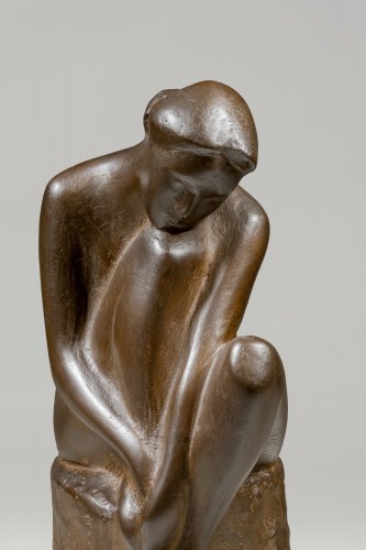 XXe siècle - Bronze japonais signé Koji SUMI - «Pensées»