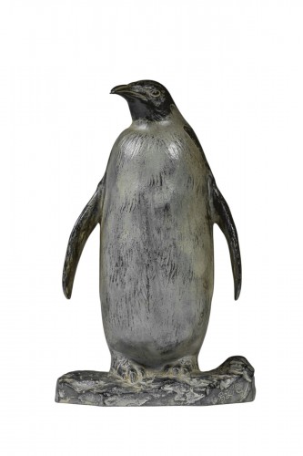 Bronze japonais signé Tsugami SOHEI - Pinguin
