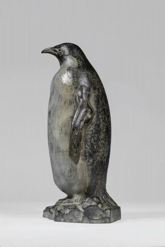 Bronze japonais signé Tsugami SOHEI - Pinguin - Arts d