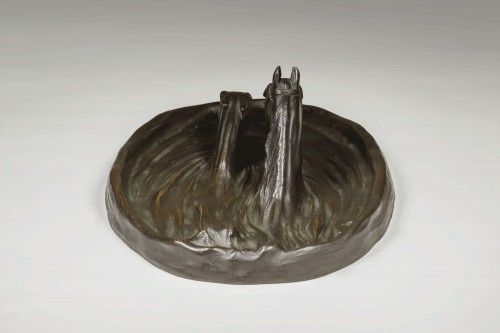 Japanese Bronze by Itô KUNIO – Swimming Horses - 