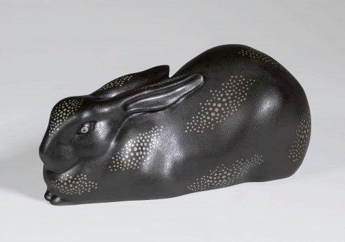 Lapin - Bronze japonais de Takahashi Kaishu (1905-2004)  - Arts d