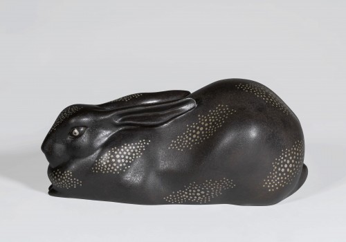 Lapin - Bronze japonais de Takahashi Kaishu (1905-2004)  - Thienpont Fine Art