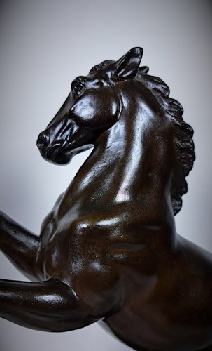  - Rearing Horse, Japanese Bronze by Masahiko KATORI