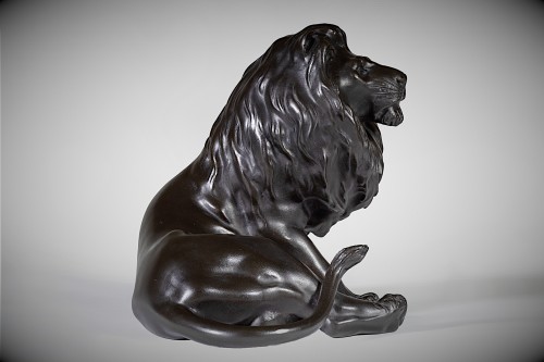 Asian Works of Art  - Lion, Japanese bronze by ATSUYOSHI for the Maruki Company