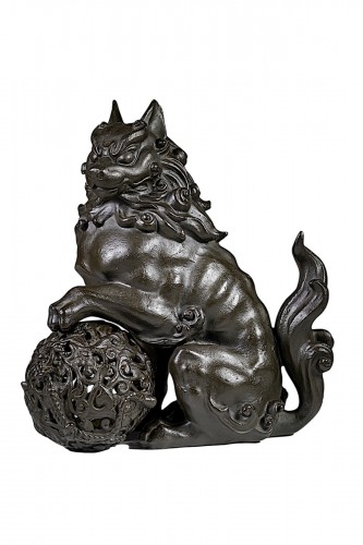 Bronze Japonais de Miura WAKÔ (KAZUMITSU) - Shishi