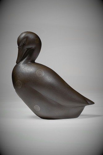 Canard - Bronze japonais de Takahashi KAISHU - Arts d