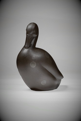 Canard - Bronze japonais de Takahashi KAISHU - Thienpont Fine Art