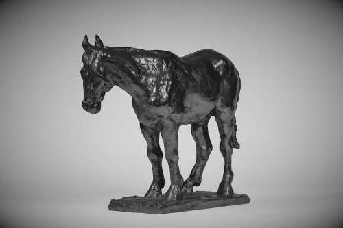 XXe siècle - Bronze japonais de Nakamura AKIRA : Cheval