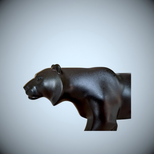 Antiquités - Tiger - Japanese Bronze By Kabuki Hideaki (shumei)