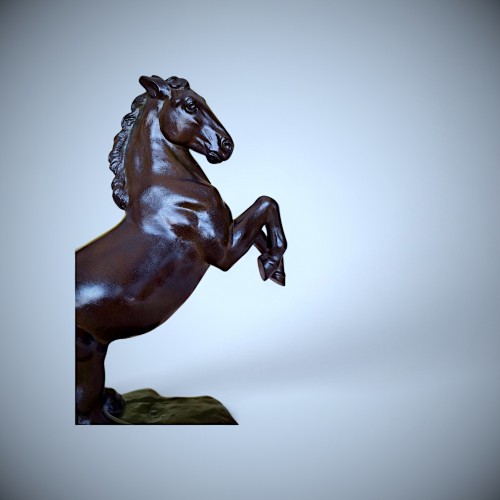 Rearing Horse, Japanese Bronze By Masahiko Katori (1899-1988) - Asian Works of Art Style 