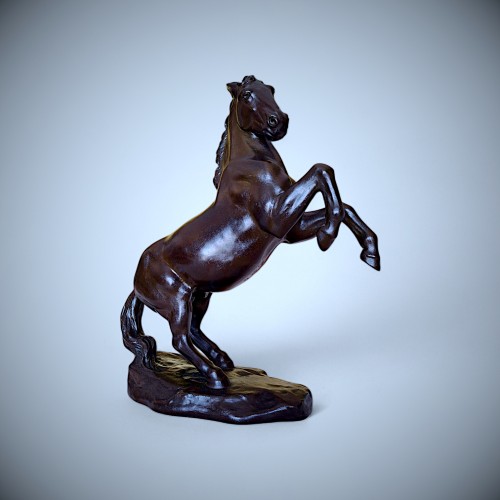 Rearing Horse, Japanese Bronze By Masahiko Katori (1899-1988) - 