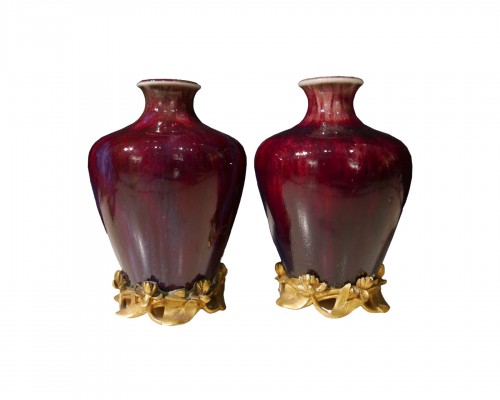 Pair of Art Nouveau Vases by Sèvres, France 1902