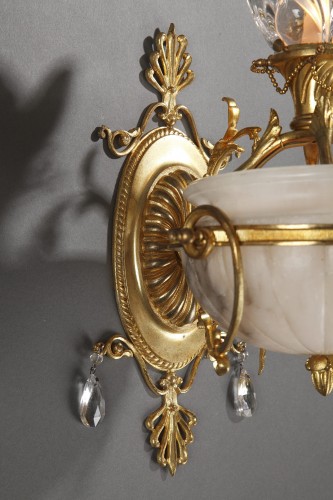 20th century - Pair of Wall-Lights attributed to Delisle, France circa 1900