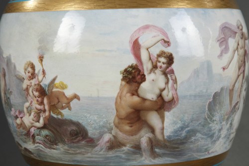 Decorative Objects  - Pair of &quot;Sèvres&quot; Neptune and Venus Porcelain Vases, France Circa 1880