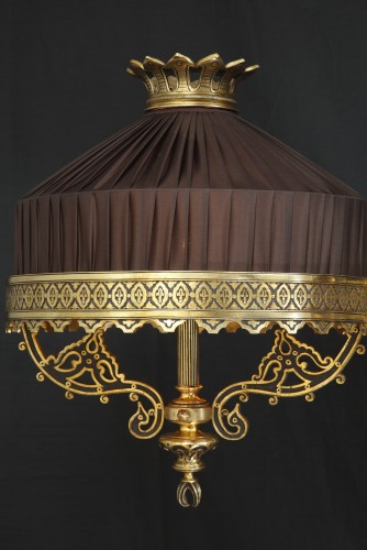 Antiquités - Lustre en bronze de style Ottoman, France circa 1880