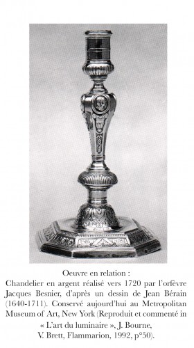 Paire de candélabres en bronze argenté, France circa 1880 - Napoléon III