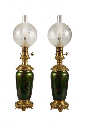 Paire de Lampes d'époque Napoléon III, France circa 1860