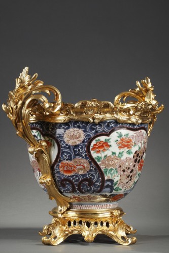 Decorative Objects  - Imari porcelain Planter, Japan and France circa 1880