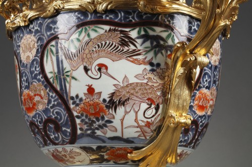  - Cache-pot en porcelaine d'Imari, Japon et France circa 1880