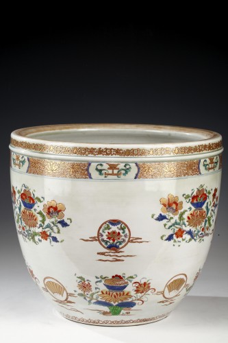  - Cache-pot et Plat attribué à Samson et Cie, France circa 1880