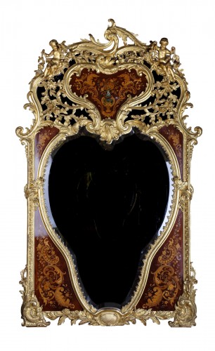 Important Miroir d'apparat, Italie circa 1880