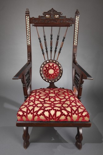 Orientalist Armchair att. to G  Parvis, Italy, circa 1880 - Seating Style 