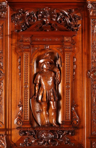 Cabinet néo-Renaissance attribué à H.-A. Fourdinois, France 1893 - Tobogan Antiques