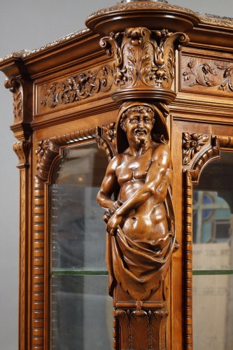 Paire de vitrines néo-Renaissance attribué à H-A Fourdinois, France circa 1860 - 