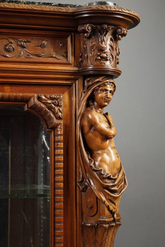  - Paire de vitrines néo-Renaissance attribué à H-A Fourdinois, France circa 1860