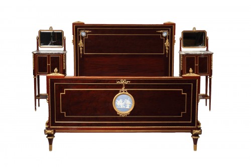 Ensemble de Chambre à coucher 4 pièces attribué à Krieger, France circa 1880