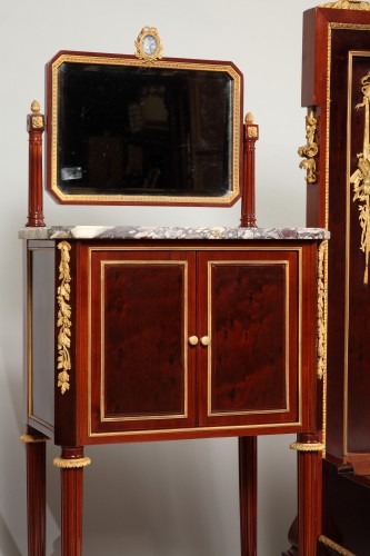 Four-Pieces Bedroom Set Attributed to A. Krieger, France Circa 1880 - 