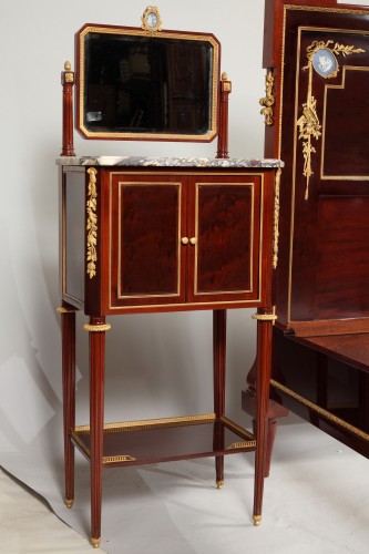 Antiquités - Four-Pieces Bedroom Set Attributed to A. Krieger, France Circa 1880
