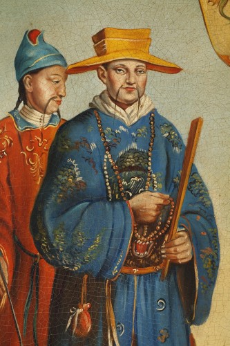 &quot;Chinoiserie&quot; Painting, French School, Late 19th Century - 