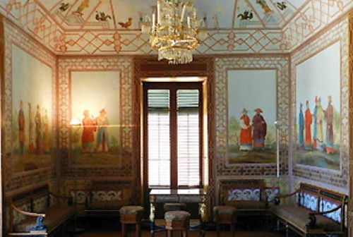 Antiquités - &quot;Chinoiserie&quot; Painting, French School, Late 19th Century