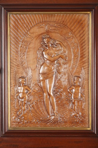 Neo-Renaissance Cabinet by P. Sormani &amp; attr.to E. Lièvre, France, c.1870 - 