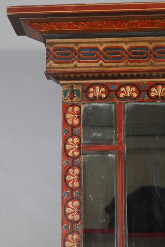 Rare Neo-Pompeian Console and its Mirror, Probably Italy, circa 1890 - Furniture Style 