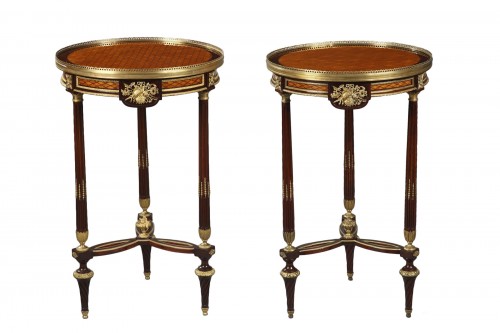 Pair of guéridons attributed to Krieger, France, circa 1880