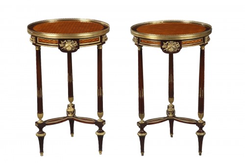 Paire de guéridons attribués à Krieger, France circa 1880