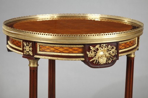 Antiquités - Paire de guéridons attribués à Krieger, France circa 1880